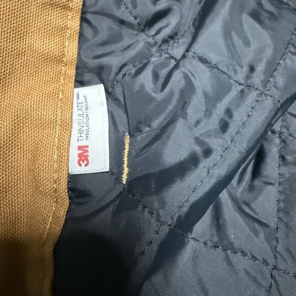 Carhartt Insulated Pants Mens XL Brown Washed Duck Loose Fit Workwear OB5471-M - Picture 4 of 7